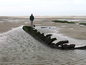 Schiffswrack auf Langeoog